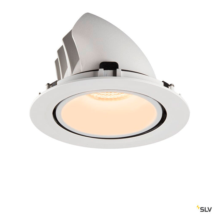 NUMINOS GIMBLE XL, white recessed ceiling light, 2700K 40°