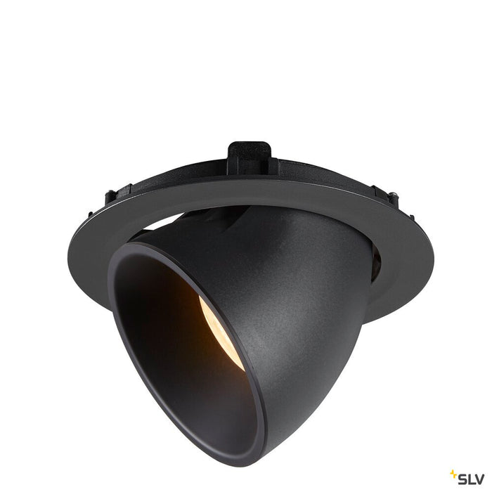 NUMINOS GIMBLE XL, black recessed ceiling light, 3000K 40°