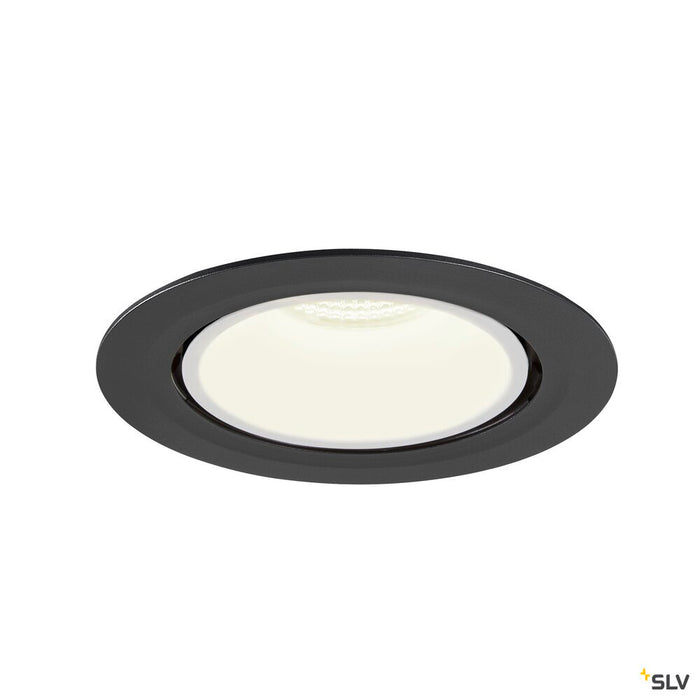 NUMINOS GIMBLE XL, black / white recessed ceiling light, 4000K 55°