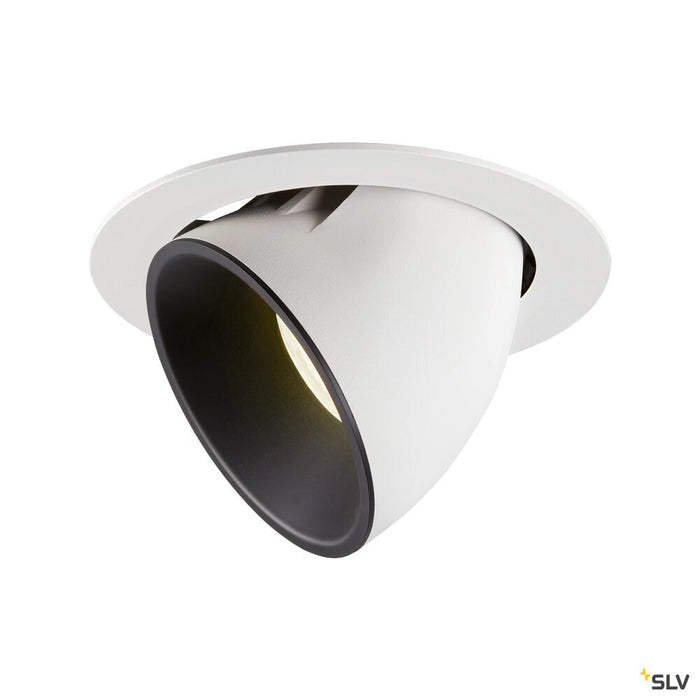 NUMINOS GIMBLE XL, white / black recessed ceiling light, 4000K 20°