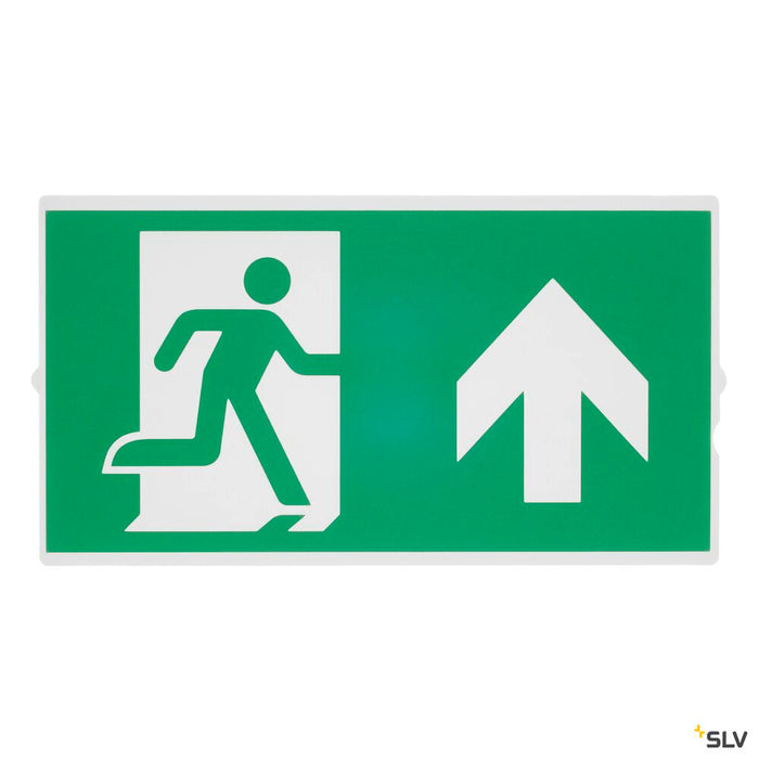 PICTOGRAM FOILS, for P-LIGHT emergency exit light, set of 4, diagonal arrow in all directions, L/H 24/13.1 cm