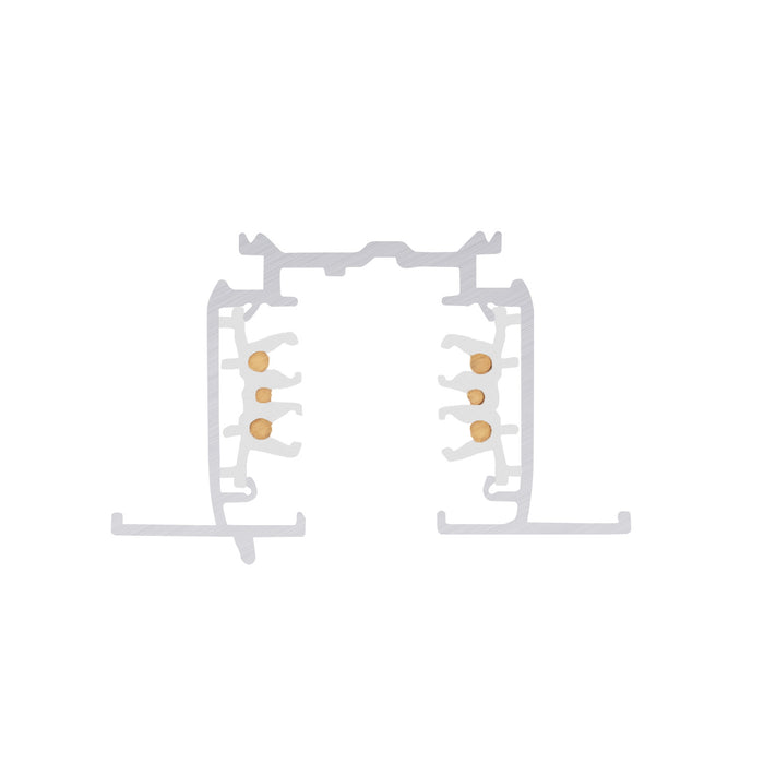 S-TRACK 3-phase mounting track, high-voltage track, 2m, white, DALI