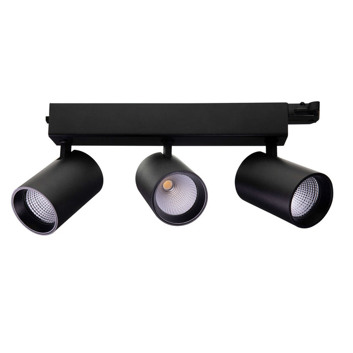 Tripolore 40°, Black, 5700k, 1500lm, CRI>80, 3-phase Track Fixture