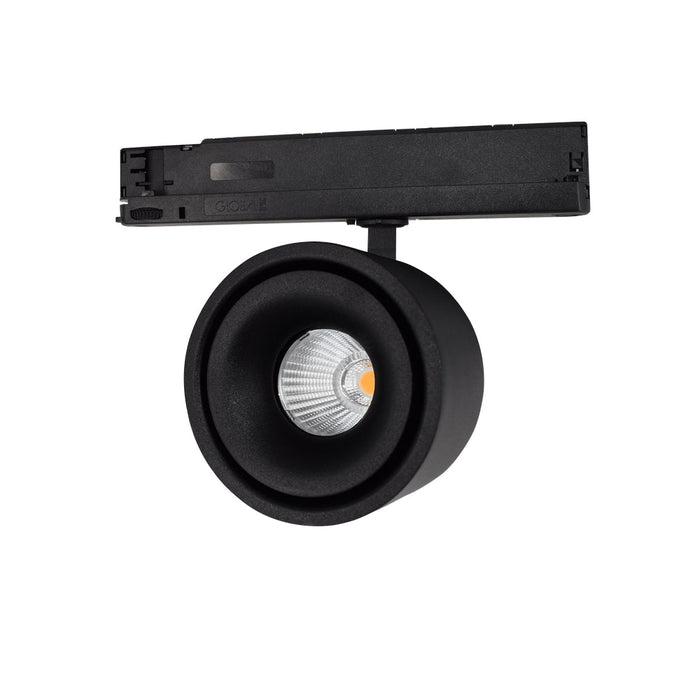 Ultimo 40° , black, 3000k, 1100lm, CRI>90, 3-phase Track Fixture-Dali Dimmable