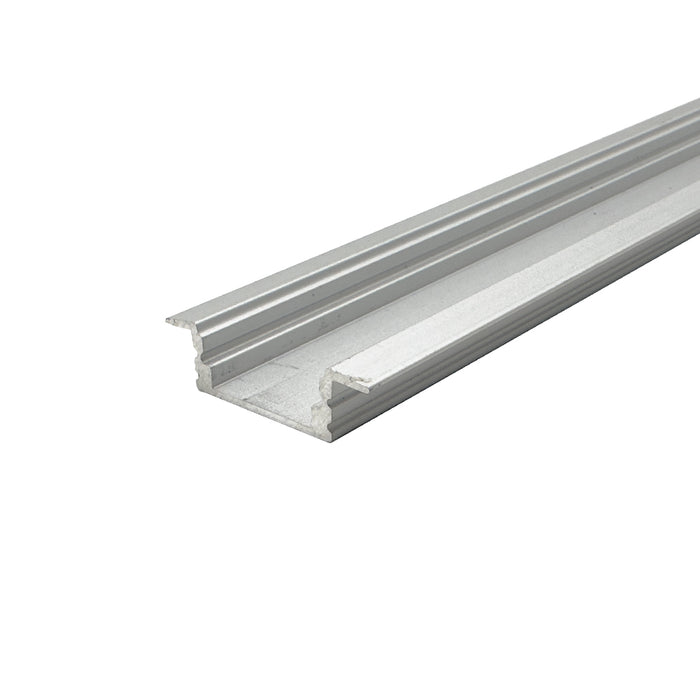 2 Metre Shallow Recessed Aluminium Profile, 7x25 mm
