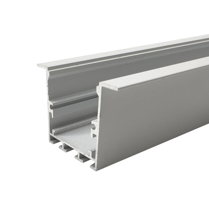 2 Metre Modular Recessed White Aluminium Profile, 35x50 mm