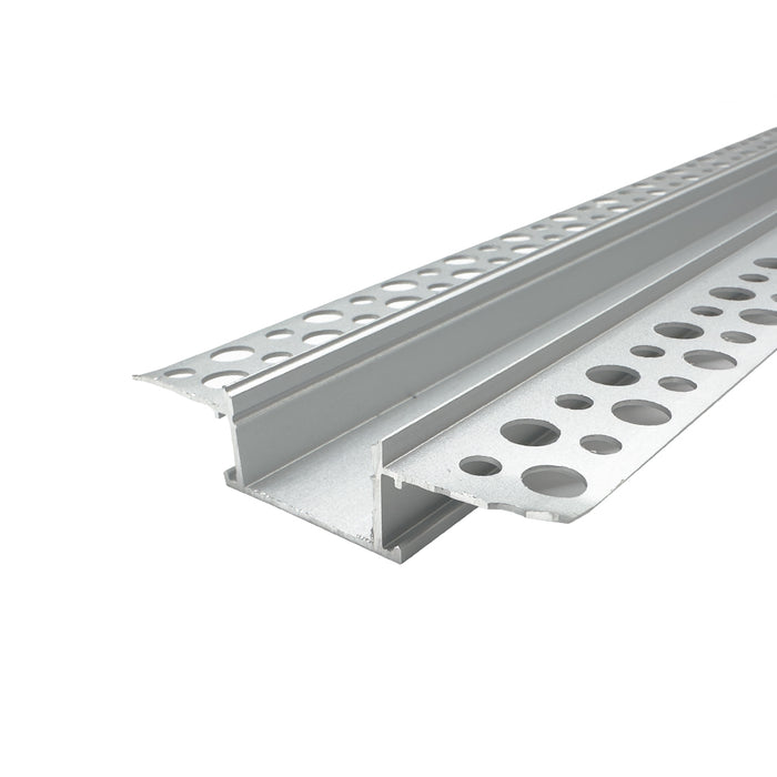 2 Metre Standard Double-Width Trimless Aluminium Profile, 14x62 mm
