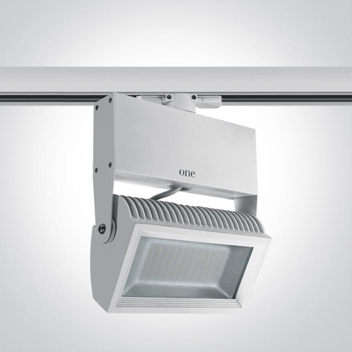 WHITE LED 42w WW TRACK SPOT 80deg 230v