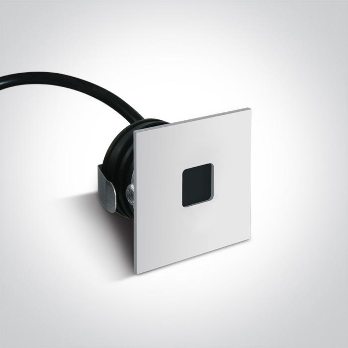 WHITE RECESSED 1W WW DARK LIGHT IP54 350mA