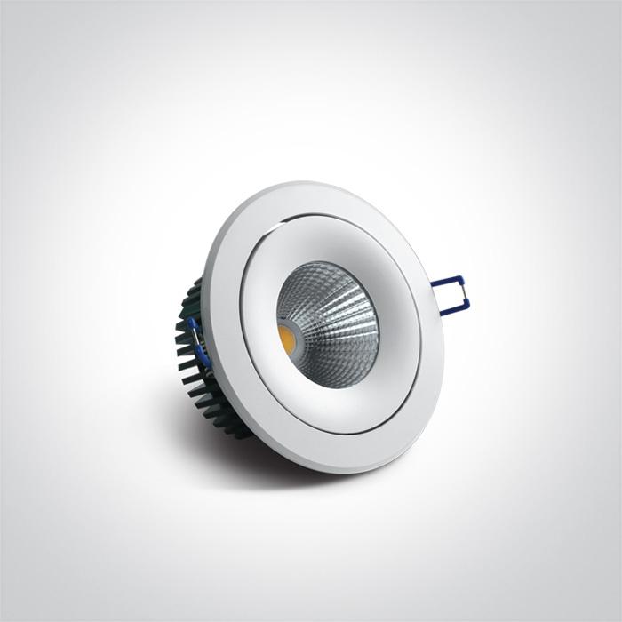 WHITE COB LED 20w WW 38d + DRIVER 230v