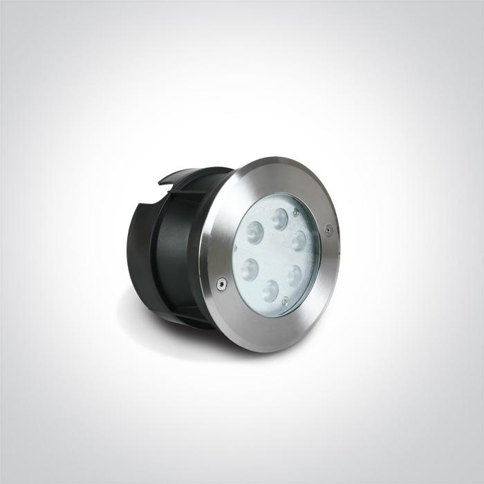 6X1W BLUE LED SS316 IP68 RECESSED UNDERWATER 24V