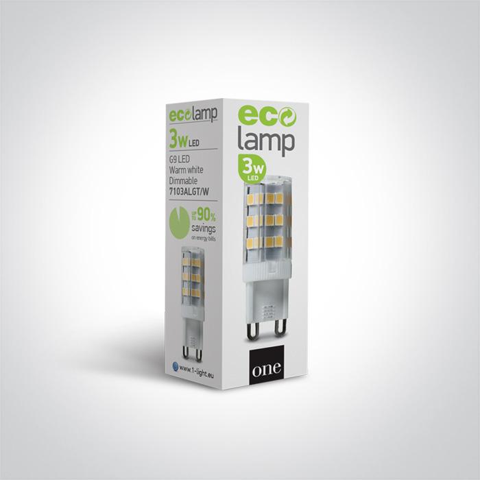 G9 LED 3W 3-STEP DIMMING WW 230V