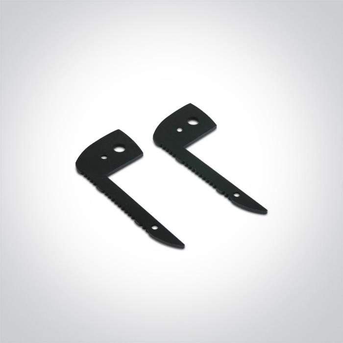 BLACK ALUMINIUM LED PROFILE FOR STEPS 2m