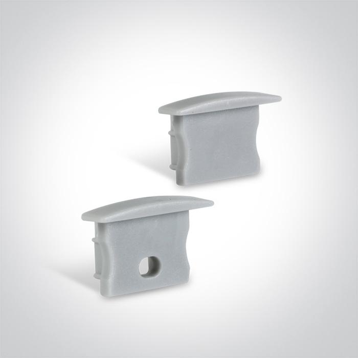 WHITE RECESSED PROFILE 2m + PC opal diffuser