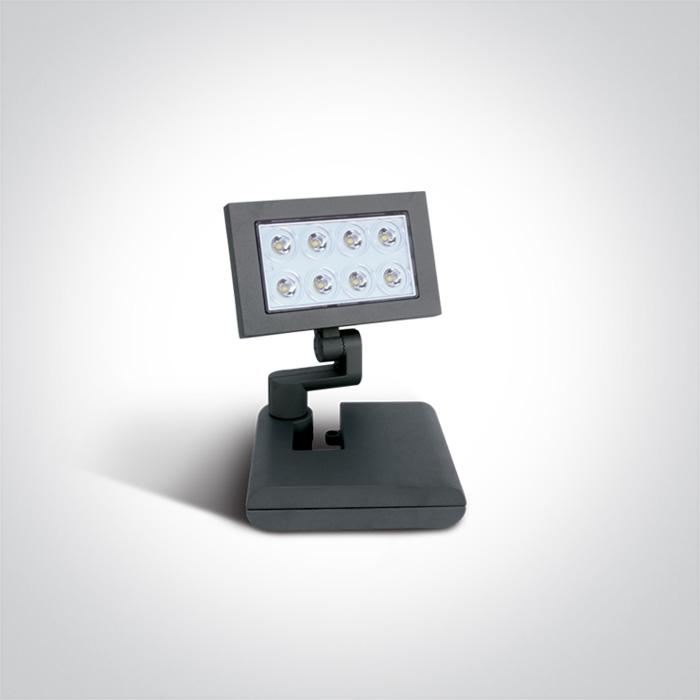 ANTHRACITE LED 8x1w CW IP54