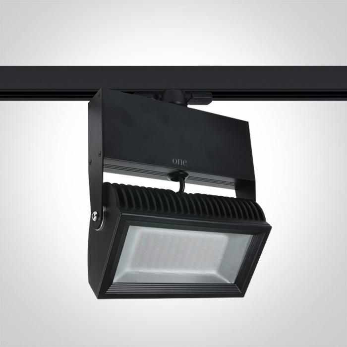 BLACK LED 42w WW TRACK SPOT 80deg 230v