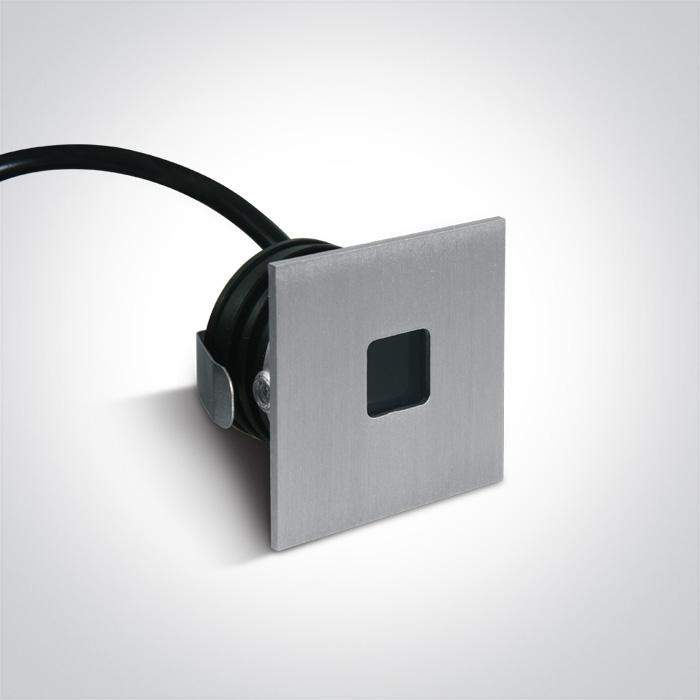 ALUMINIUM RECESSED 1W WW DARK LIGHT IP54 350mA