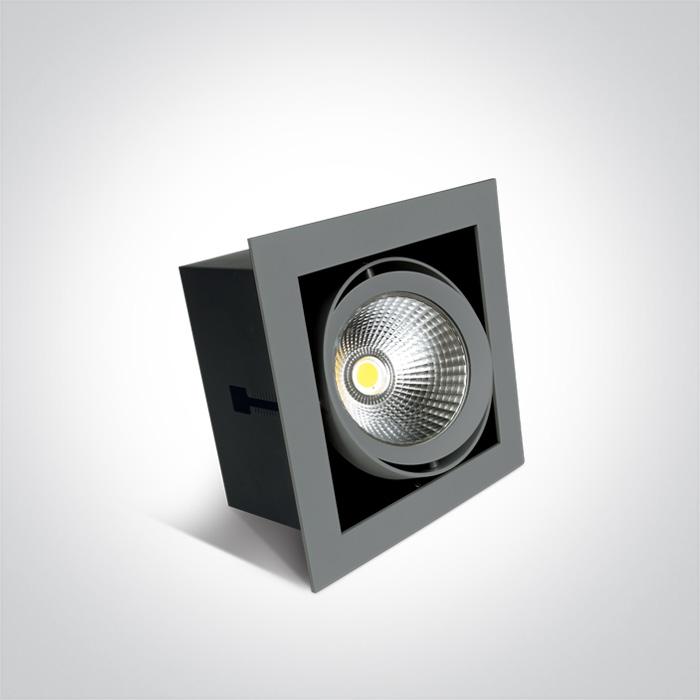 GREY COB LED 20W CW 36deg 230V