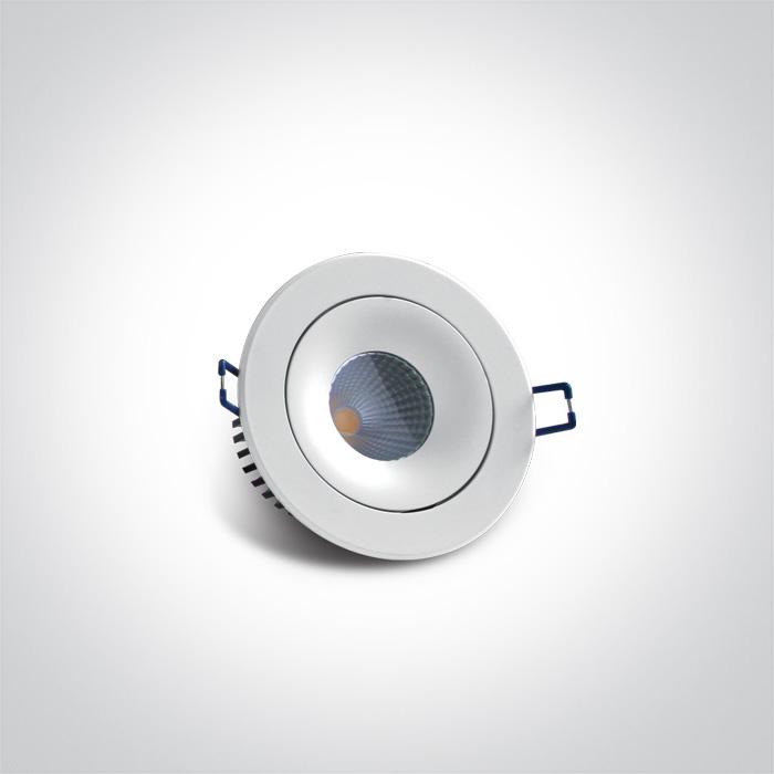 WHITE COB LED 15w CW 38d + DRIVER 230v