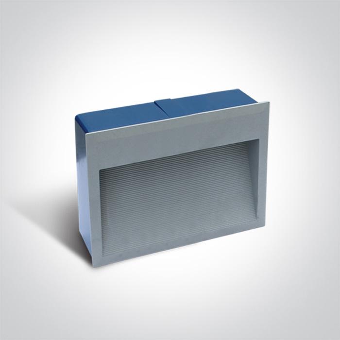 GREY WALL RECESSED LED 2W WW IP54