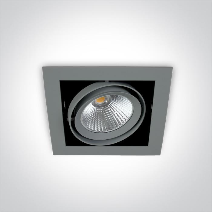 GREY COB LED 20W CW 36deg 230V