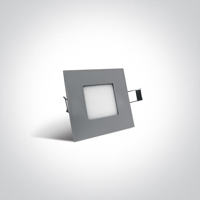 GREY LED 8w DL IP40 100-240v