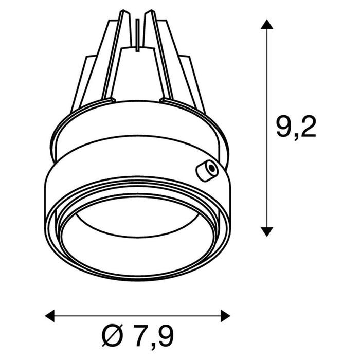 AIXLIGHT PRO 50 LED module 3000K white/black 50°