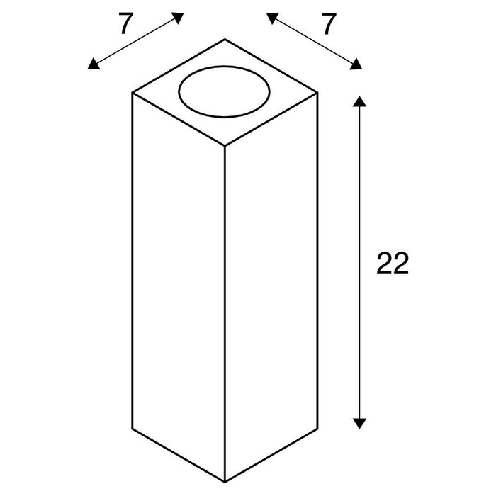 THEO UP/DOWN, QPAR51, Wall luminaire, silvergrey, max. 2x50W