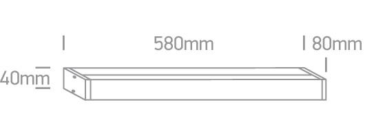 CHROME LED WW 23w IP44 230V