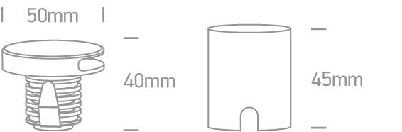 WHITE IP65 WALL RECESSED COB LED 2w WW 700mA DARK LIGHT