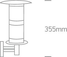 S/STEEL WALL BRACKET E27 IP44