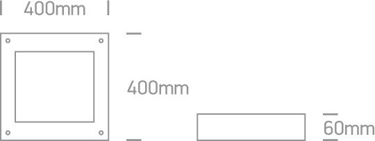 BRCHROME LED 30w WW PLAFO 230v