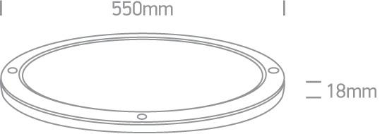 WHITE PLAFO LED 46W CW IP40 230V