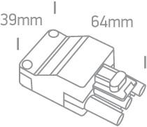 4pin MALE CONNECTOR 30cm CABLE