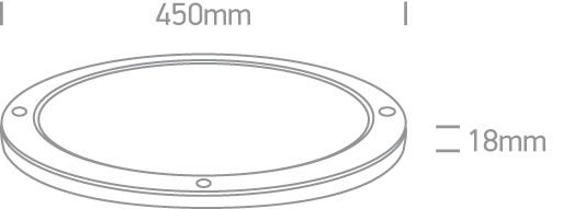 WHITE PLAFO LED 38W CW IP40 230V