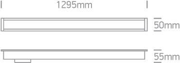 WHITE RECESSED 48pcs SPOTS LED 40W CW 34d LINEAR IP20 230V DARK LIGHT