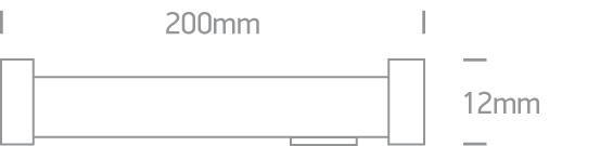 BLUE 20cm 24xLED 3w 24v DC TUBE