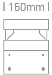 ANTHRACITE LED BOLLARD 20cm 20W CW IP65 230V