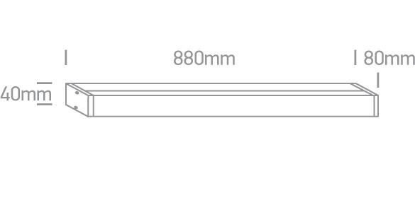 CHROME LED CW 23w IP44 230V