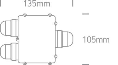 CONNECTION BOX IP67 3 WAY