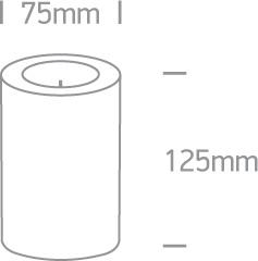 LED FLICKERING CANDLE 2xAA BATTERIES