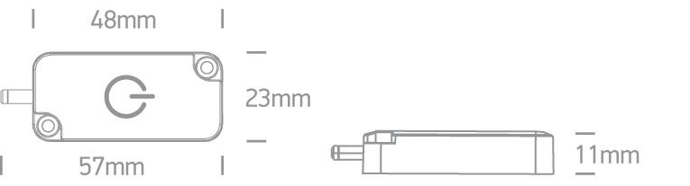 TOUCH ON/OFF AND DIMMER 60W 24V DC