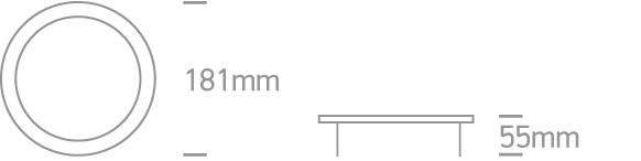 GREY 1L ROUND BASE BOXTECH+