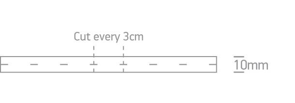 SLIM NEONFLEX 24vDC CW 5m ROLL 10W/m IP67 DIMMABLE