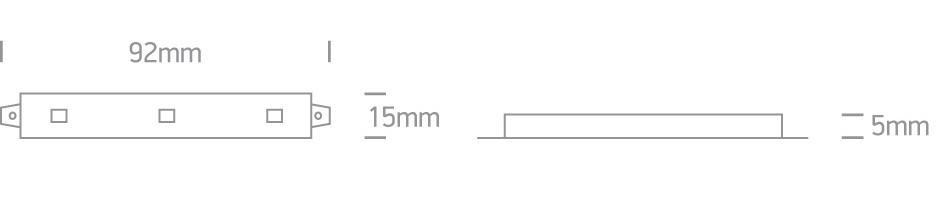 LED IP65 10pcs MODULE 12vDC YELLOW 0,72w each