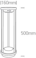 BLACK LED 2w EWW IP65 SOLAR