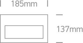 BLACK WALL RECESSED LED 2W WW IP54