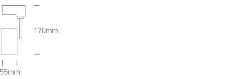 GREY SPOT LED 3w DL 230v