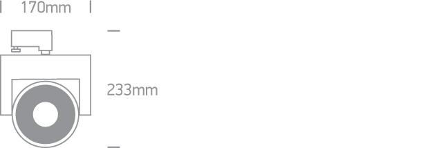 GREY LED 10w DL TRACK SPOT 24deg