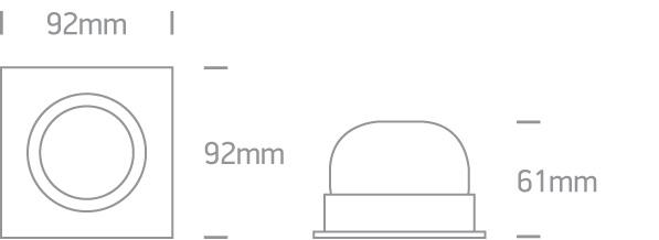 ALUMINIUM LED WW 6w 36d + DRIVER 100-240v